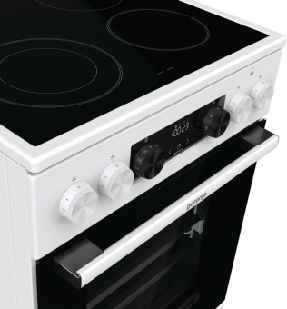 Плита Электрическая Gorenje GECS5C70WA белый/черный стеклокерамика (без крышки) - купить недорого с доставкой в интернет-магазине