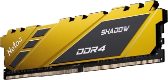 Память DDR4 8GB 3200MHz Netac NTSDD4P32SP-08Y Shadow RTL Gaming PC4-25600 CL16 DIMM 288-pin 1.35В с радиатором Ret - купить недорого с доставкой в интернет-магазине