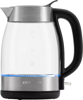 Чайник электрический Polaris PWK 1817CGL 1.8л. 2200Вт нержавеющая сталь/черный корпус: стекло/металл - цена, купить или заказать с доставкой в интернет-магазине Чайник электрический Polaris PWK 1817CGL 1.8л. 2200Вт нержавеющая сталь/черный корпус: стекло/металл - купить недорого с доставкой в интернет-магазине