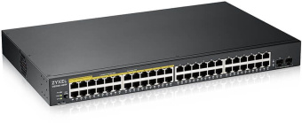 Коммутатор Zyxel GS190048HPV2-EU0101F (L2) 48x1Гбит/с 2SFP 24PoE+ 170W управляемый - купить недорого с доставкой в интернет-магазине