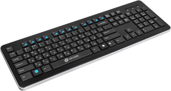 Клавиатура Оклик 870S черный USB беспроводная slim Multimedia - цена, купить или заказать с доставкой в интернет-магазине Клавиатура Оклик 870S черный USB беспроводная slim Multimedia - купить недорого с доставкой в интернет-магазине
