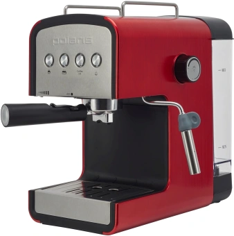 Кофеварка рожковая Polaris PCM 1516E Adore Crema 850Вт красный - купить недорого с доставкой в интернет-магазине