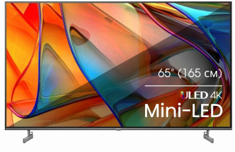 Телевизор LED Hisense 65" 65U6KQ темно-серый 4K Ultra HD 60Hz DVB-T DVB-T2 DVB-C DVB-S DVB-S2 USB WiFi Smart TV - купить недорого с доставкой в интернет-магазине