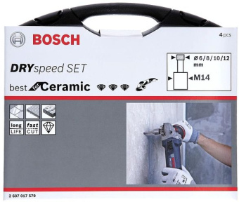 Набор коронок Bosch 2607017579 по плитке (1пред.) для угл.шлифм. - купить недорого с доставкой в интернет-магазине