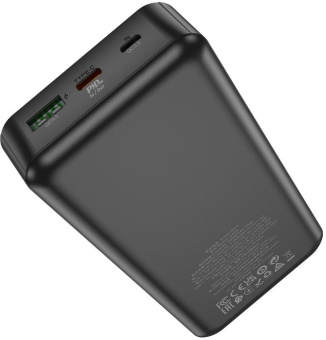 Мобильный аккумулятор Hoco J102A Cool figure 20000mAh QC/PD 20W 5A USB-A/USB-C черный (J102A COOL FIGURE BLACK) - купить недорого с доставкой в интернет-магазине