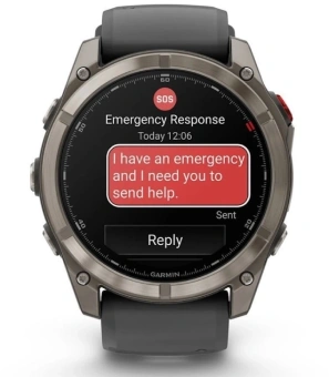 Смарт-часы Garmin Fenix 8 Pro 51мм 1.4" AMOLED корп.серебристый рем.черный разм.брасл.:127-225мм (010-03199-11) - купить недорого с доставкой в интернет-магазине