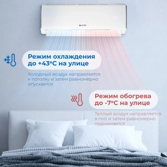 Сплит-система Vitek VT-2505 белый - купить недорого с доставкой в интернет-магазине