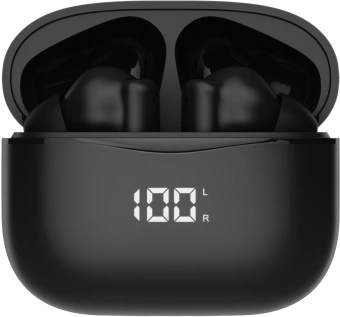 Гарнитура внутриканальные Hyundai H-EP204 черный беспроводные bluetooth в ушной раковине (HEP204) - купить недорого с доставкой в интернет-магазине