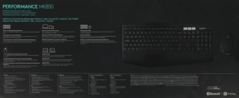 Клавиатура + мышь Logitech MK850 клав:черный мышь:черный USB беспроводная slim Multimedia (920-008486) - купить недорого с доставкой в интернет-магазине