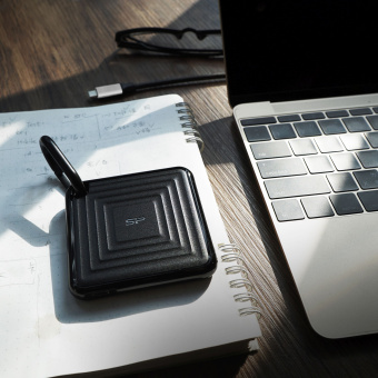 Накопитель SSD Silicon Power USB-C 2TB SP020TBPSDPC60CK PC60 1.8" черный - купить недорого с доставкой в интернет-магазине