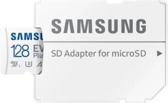 Флеш карта microSDXC 128GB Samsung MB-MC128SA/EU EVO Plus + adapter - купить недорого с доставкой в интернет-магазине