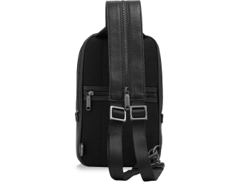 Рюкзак слинг мужской The Bridge Ludovico 053126LZ/7R черный натур.кожа - купить недорого с доставкой в интернет-магазине