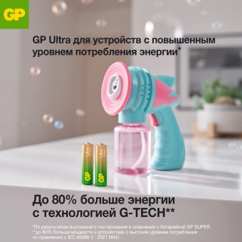 Батарея GP Ultra Alkaline 15AUA21-2CRSBC4 AA (4шт) блистер - купить недорого с доставкой в интернет-магазине