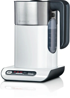 Чайник электрический Bosch TWK8611P 1.5л. 2400Вт белый/серебристый корпус: пластик/металл - купить недорого с доставкой в интернет-магазине