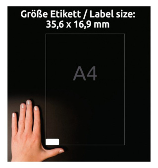 Этикетки Avery Zweckform L4732REV-25 35.6x16.9мм 80шт на листе/70г/м2/25л./белый матовое самоклей. универсальная - цена, купить или заказать с доставкой в интернет-магазине Этикетки Avery Zweckform L4732REV-25 35.6x16.9мм 80шт на листе/70г/м2/25л./белый матовое самоклей. универсальная - купить недорого с доставкой в интернет-магазине