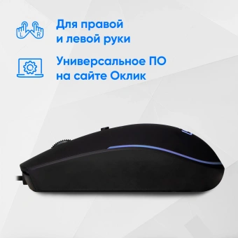 Мышь Оклик 100M черный оптическая 1600dpi USB для ноутбука 4but (1909417) - купить недорого с доставкой в интернет-магазине