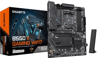 Материнская плата Gigabyte B550 X GAMING WF7 Soc-AM4 AMD B550 4xDDR4 ATX AC`97 8ch(7.1) 2.5Gg RAID+HDMI+DP - купить недорого с доставкой в интернет-магазине