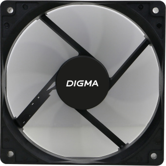 Вентилятор для корпуса Digma DFAN-120-7 120х120x25 черный 3-pin 4-pin (Molex) 23дБ Ret - купить недорого с доставкой в интернет-магазине