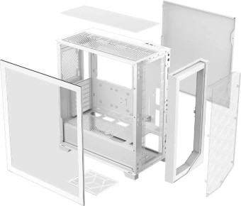 Корпус PcCooler C3D510 WH белый без БП ATX 8x120mm 5x140mm 2xUSB3.0 audio bott PSU - купить недорого с доставкой в интернет-магазине