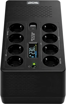 Источник бесперебойного питания Powercom Fly FLY1050EU 630Вт 1050ВА черный - купить недорого с доставкой в интернет-магазине