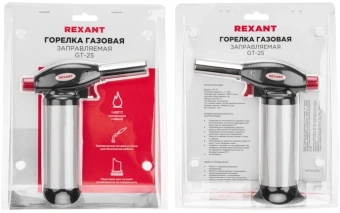 Паяльная горелка Rexant GT-25 газов. 1100Вт макс.t=1300 (12-0025) - купить недорого с доставкой в интернет-магазине