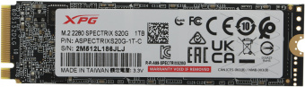 Накопитель SSD A-Data PCIe 3.0 x4 1TB ASPECTRIXS20G-1T-C Spectrix S20G M.2 2280 - купить недорого с доставкой в интернет-магазине