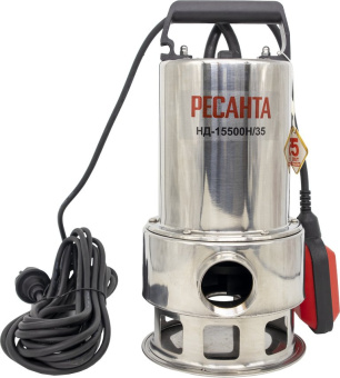 Насос дренажный Ресанта НД-15500Н/35 1100Вт 15500л/час центробежный (77/2/2) - купить недорого с доставкой в интернет-магазине