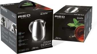Чайник электрический Red Solution RK-M172 1.7л. 2100Вт нержавеющая сталь корпус: нерж.сталь/пластик - купить недорого с доставкой в интернет-магазине