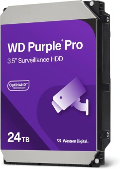 Жесткий диск WD SATA-III 24TB WD241PURP Surveillance Purple Pro (7200rpm) 512Mb 3.5" - купить недорого с доставкой в интернет-магазине