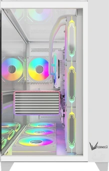 Корпус Formula Crystal Z9 белый без БП ATX 2xUSB3.0 1xUSB3.1 audio bott PSU - купить недорого с доставкой в интернет-магазине