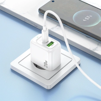 Сетевое зар./устр. Hoco CS54A Surplu 20W 3A (PD+QC) (31532) - купить недорого с доставкой в интернет-магазине