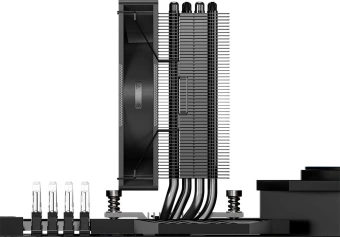 Устройство охлаждения(кулер) PcCooler RT400 BK Soc-AM5/AM4/1200/1700/1851 черный 4-pin 34.9dB Al+Cu 235W Ret (RT400-BKNWXX-GL) - купить недорого с доставкой в интернет-магазине