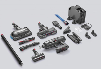 Пылесос моющий Puppyoo T12 Plus Rinse 585Вт серый - купить недорого с доставкой в интернет-магазине