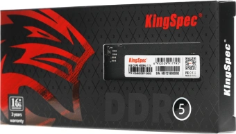 Память DDR5 8GB 4800MHz Kingspec KS4800D5P11008G RTL PC5-38400 CL40 DIMM 288-pin 1.1В single rank Ret - купить недорого с доставкой в интернет-магазине