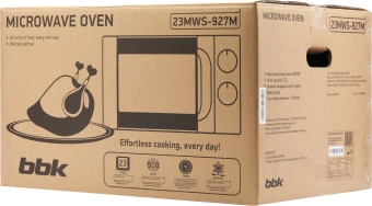 Микроволновая Печь BBK 23MWS-927M/W/RU MG 23л. 900Вт белый - купить недорого с доставкой в интернет-магазине