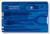 Швейцарская карта Victorinox SwissCard Classic (0.7122.T2) синий полупрозрачный коробка подарочная - купить недорого с доставкой в интернет-магазине