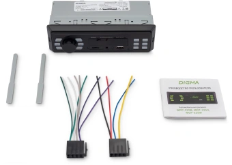 Автомагнитола Digma MCP-225W 1DIN 2x45Вт v5.0 AUX 2 - купить недорого с доставкой в интернет-магазине