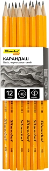Карандаш ч/г Silwerhof Daily Basic 2мм HB шестигран. дерево карт.пер. - купить недорого с доставкой в интернет-магазине