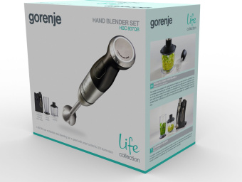 Блендер погружной Gorenje HBC807QB 800Вт черный - купить недорого с доставкой в интернет-магазине
