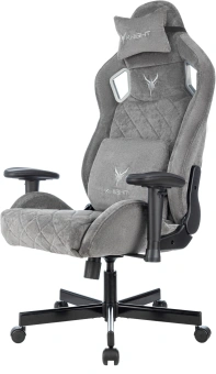Кресло игровое Knight Outrider LTD серый Light-19 с подголов. крестов. металл - купить недорого с доставкой в интернет-магазине