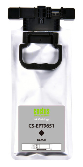 Картридж струйный Cactus CS-EPT9651 T9651 черный пигментный (10000стр.) (187мл) для Epson WorkForce Pro WF-M5299DW/M5799DWF - купить недорого с доставкой в интернет-магазине