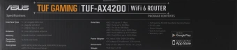 Роутер беспроводной Asus TUF-AX4200 AX4200 10/100/1000/2500BASE-TX/4G ready черный - купить недорого с доставкой в интернет-магазине