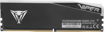 Память DDR5 2x32GB 6000MHz Patriot VEUR564G6028K Viper Elite 5 Ultra RGB RTL Gaming PC5-48000 CL28 DIMM 288-pin 1.4В kit single rank с радиатором Ret - купить недорого с доставкой в интернет-магазине