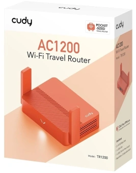 Роутер Cudy TR1200 AC1200 10/100/1000BASE-TX красный - купить недорого с доставкой в интернет-магазине