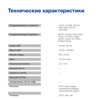 Плеер DVD Hyundai H-DVD200 черный Караоке ПДУ - купить недорого с доставкой в интернет-магазине