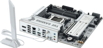 Материнская плата Asus TUF GAMING B850M-PLUS WIFI7 W SocketAM5 AMD B850 4xDDR5 mATX AC`97 8ch(7.1) 2.5Gg RAID+HDMI+DP - купить недорого с доставкой в интернет-магазине