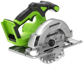Циркулярная пила (дисковая) Greenworks GD24CS165 (ручная) D диска.:165мм (1501607) - купить недорого с доставкой в интернет-магазине