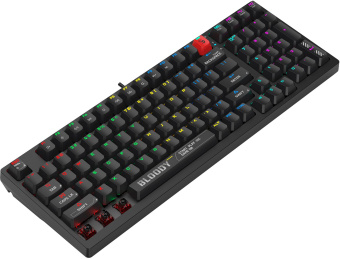 Клавиатура A4Tech S98 механическая черный USB for gamer LED (S98 BLACK) кабель 1.8м - купить недорого с доставкой в интернет-магазине