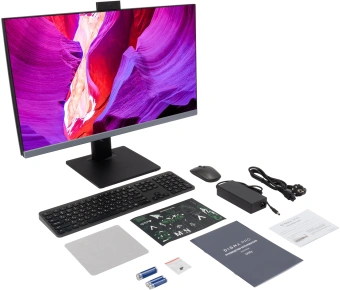 Моноблок Digma Pro Unity 27" Full HD i5 1235U (1.3) 16Gb SSD512Gb Iris Xe CR Windows 11 Pro GbitEth WiFi BT 90W клавиатура мышь Cam серый/черный 1920x1080 - купить недорого с доставкой в интернет-магазине