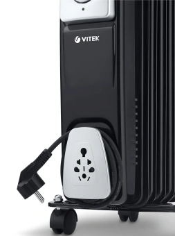 Радиатор масляный Vitek VT-1717 1500Вт черный - купить недорого с доставкой в интернет-магазине